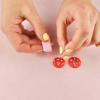 Polymer Clay Earring Making Kit Statement Studs, 8 of 12