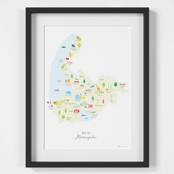 Map Of Merseyside Art Print, 2 of 9