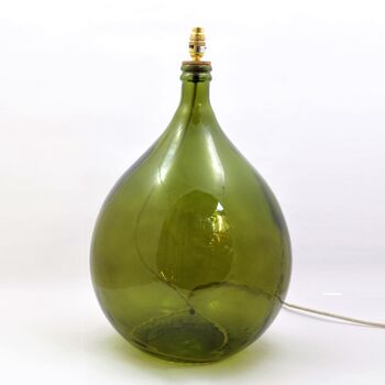 Large Recycled Glass Lamp | 62cm | Eight Colours, 9 of 10