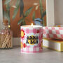 Personalised Gingham Picnic Candle, thumbnail 1 of 3