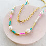 Freshwater Pearl And Bead Double Layered Necklace, thumbnail 4 of 6