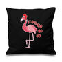 Funny Flamingo Christmas Cushion, thumbnail 4 of 4