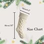 Luxury Personalised Knitted Christmas Stocking, thumbnail 4 of 9