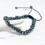 Modern Beaded Natural Stone Bracelet | Gift For Him, thumbnail 1 of 5