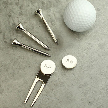 Golf Gift Set Silver Plated Gifts For Golfers, 2 of 5