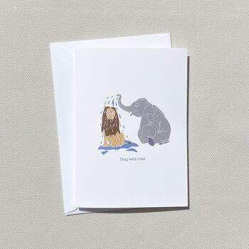 Safari Print Baby Muslin Gift Set With Card, 6 of 10