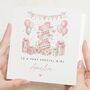 Personalised Floral 1st Birthday Card For Daughter, thumbnail 1 of 7