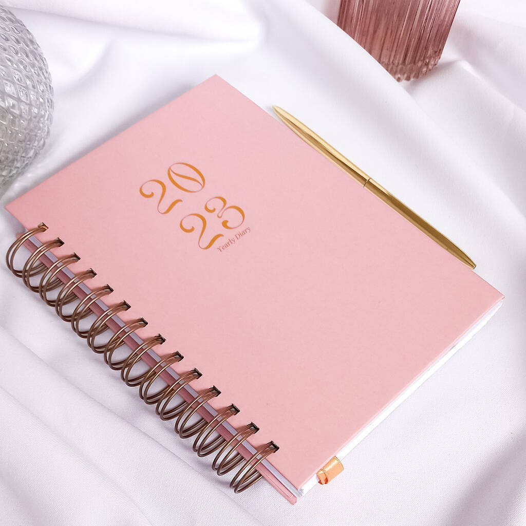 Personalised | 2023 Diary | Colour Me Dusky Pink, 1 of 8