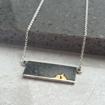 Kissing Bunny Rabbit Necklace With 22ct Gold Vermeil, 2 of 5