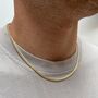 Gold Plated Miami Cuban Chain Necklace For Men, thumbnail 1 of 12