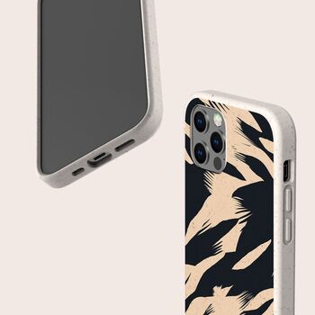 Abstract Monochrome Biodegradable Phone Case, 4 of 7