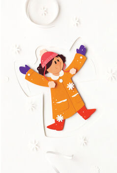 Mini Snow Angel Christmas Card, 6 of 6