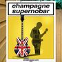 Champagne Supernobar Yellow Oasis Inspired Bar Sign, thumbnail 1 of 3