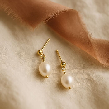 Thank You For Being My Bridesmaid Pearl Earrings, 3 of 10