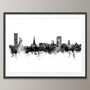 Bedford Skyline Cityscape Art Print, thumbnail 3 of 7