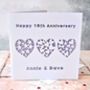 Personalised Laser Cut Anniversary Heart Card, thumbnail 1 of 4