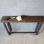 Industrial Reclaimed Custom Hall Console Side Table 393, thumbnail 4 of 5