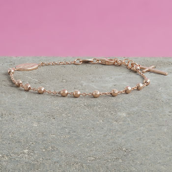 Delicate Rosary Chain Bracelet, 4 of 9