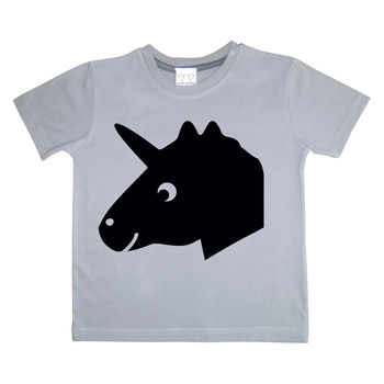Kids Chalkboard T Shirt Unicorn Design, 3 of 6