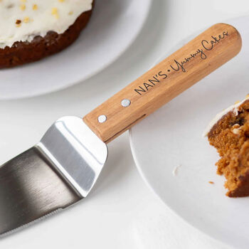Personalised Wooden Cake Slice Server, 2 of 3