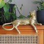 Gold Leopard Shelf Sitter, thumbnail 3 of 4