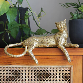 Gold Leopard Shelf Sitter, 3 of 4
