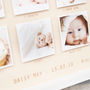 Personalised Wooden Framed Baby Photo Print, thumbnail 3 of 7