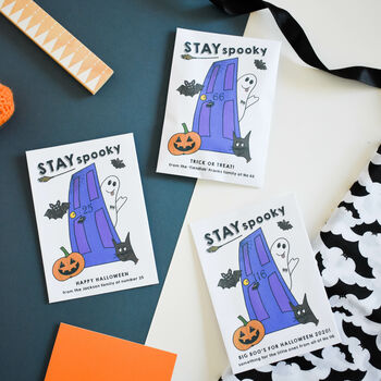 10 Stay Spooky Personalised Halloween Treat Envelopes, 4 of 4