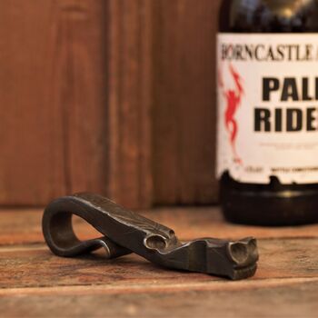 Dragon Head Forged Iron Bottle Opener, 5 of 12