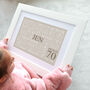 Personalised 70th Birthday Word Art, thumbnail 3 of 12