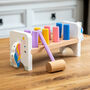 Personalised Sparkle Like A Unicorn Hammer Bench Wooden Toy, thumbnail 2 of 4