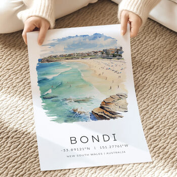 Australia Travel Prints Of Bondi Beach Sydney, 3 of 7