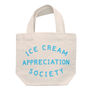 'Ice Cream Appreciation Society' Little Canvas Bag, thumbnail 6 of 6