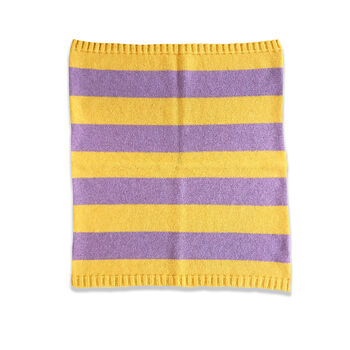 Easy Learn To Knit Stripe Blanket Kit, 10 of 10