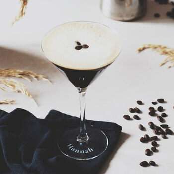 Personalised Espresso Martini Glass, 3 of 6
