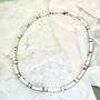 Chunky Sterling Silver Dot And Dash Link Bracelet, thumbnail 2 of 5