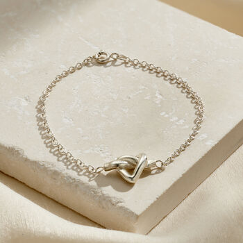 Love Knot Heart Bracelet, 2 of 5