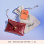 Personalised Burgundy Leather Card + Coin Purse, thumbnail 5 of 5