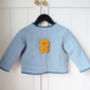 Baby And Child's Quilted Coat Personalised With Initial, thumbnail 2 of 9