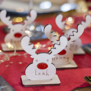 Freestanding Rudolph Christmas Table Place Settings, 2 of 3