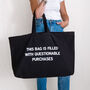 Personalised Extra Large Tote Bag For Book Lovers, thumbnail 10 of 10