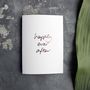 'Happily Ever After' Rose Gold Foil Wedding Card, thumbnail 2 of 4