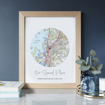 Our Special Place Personalised Handmade Map Print, 7 of 11