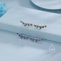 Sterling Silver Sapphire Blue Droplet Cz Cluster Crawler Earrings, thumbnail 2 of 12