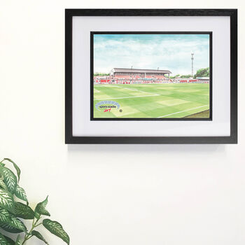 Cheltenham Fc Whaddon Road Stadium Art Print, 2 of 3