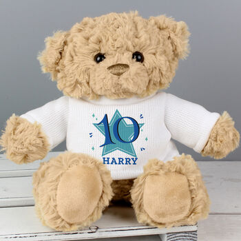 Personalised Birthday Boy Teddy Bear, 2 of 2