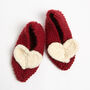 Heart Slipper Easy Knitting Kit, thumbnail 2 of 8