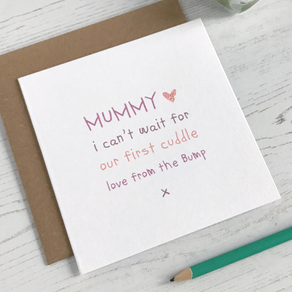 To Mummy From Bump, Cuddle Card, 1 of 3