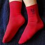 Personalised Valentines Lobster Socks Gift For Couples, thumbnail 4 of 4