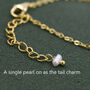 Sterling Silver Skinny Natural Pearl Bracelet, thumbnail 7 of 12